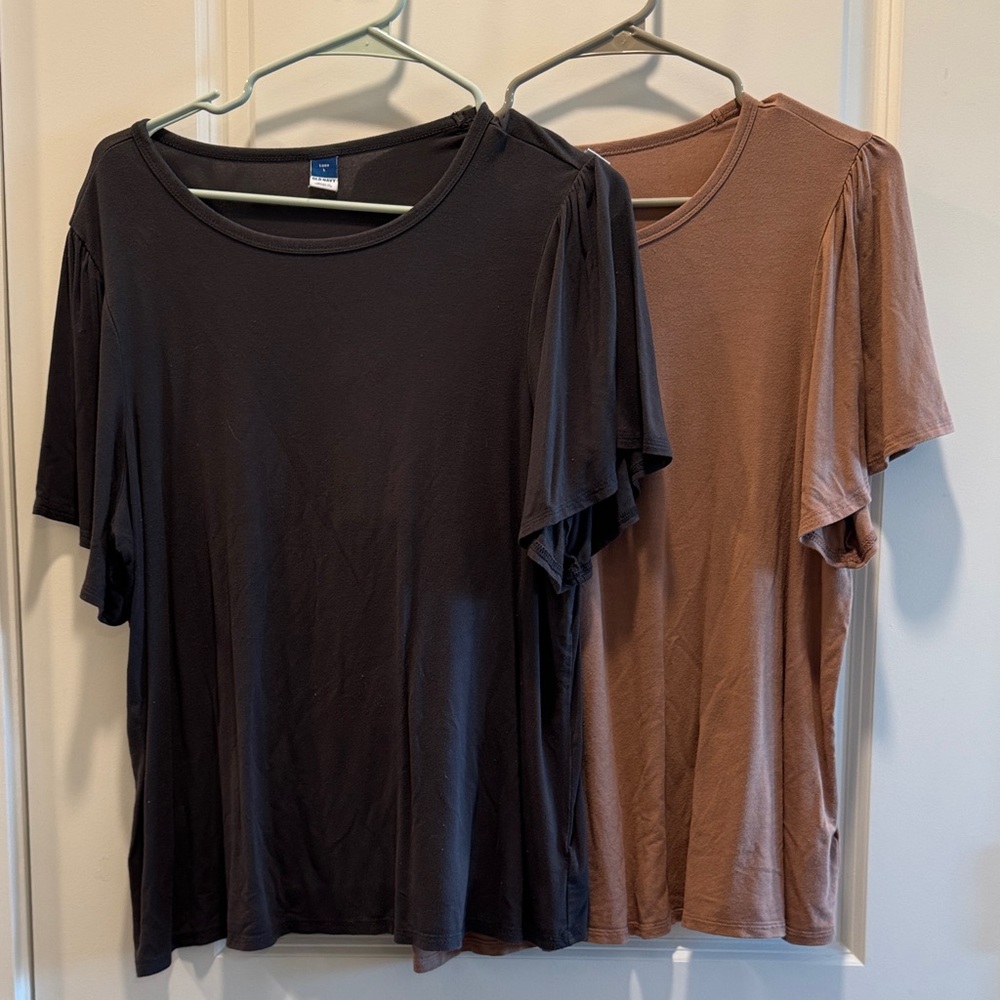Dark Gray and Brown Short Sleeve T-Shirt Bundle